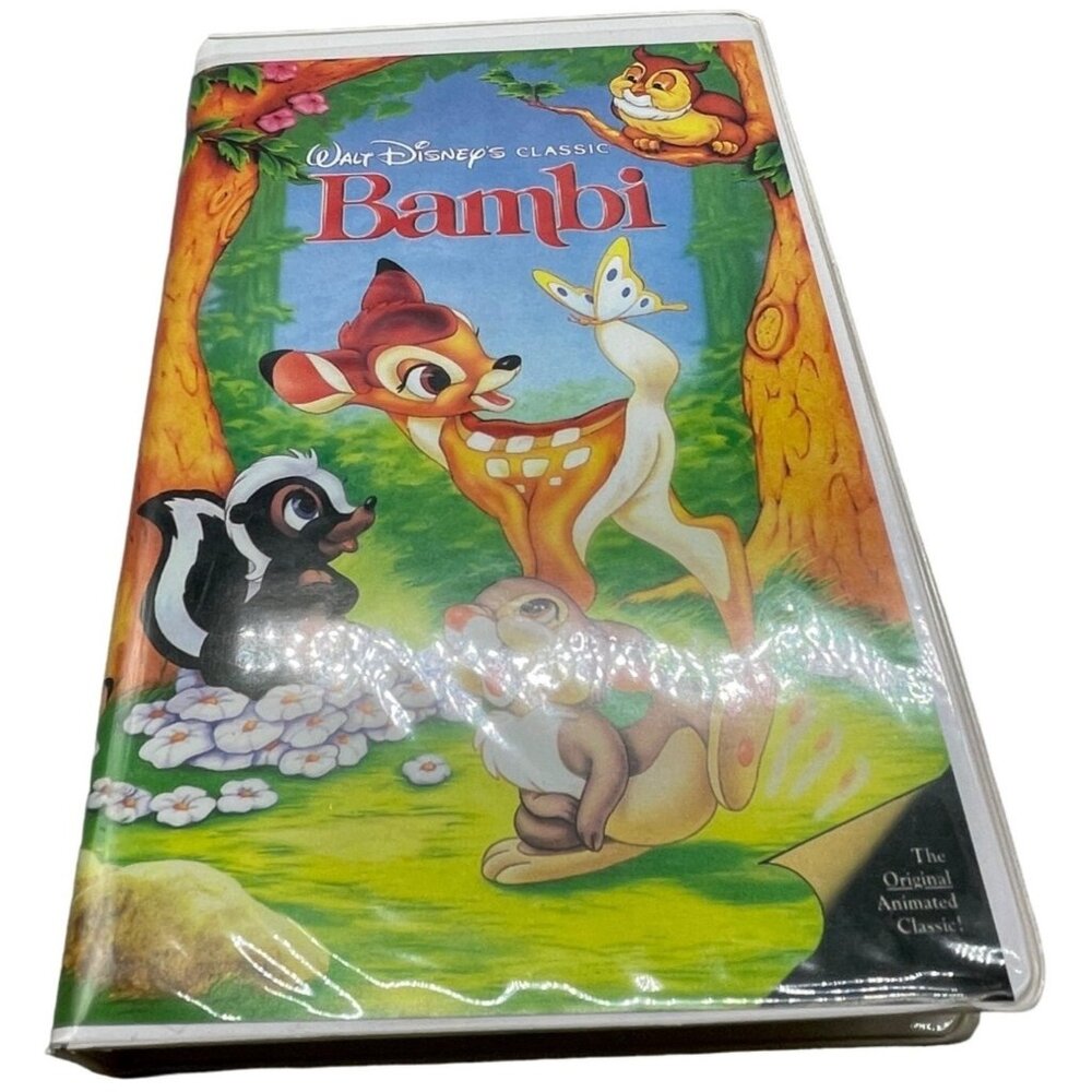 Walt Disney's Bambi VHS tape cartoon English diamond edition rated G READ
